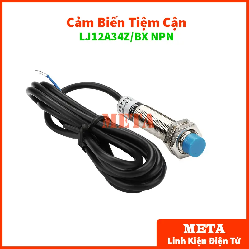 [Loại Tốt] Cảm biến tiệm cận kim loại LJ12A34Z/BX NPN thường mở 3 dây - Cảm biến phát hiện kim loại LJ12A34 0