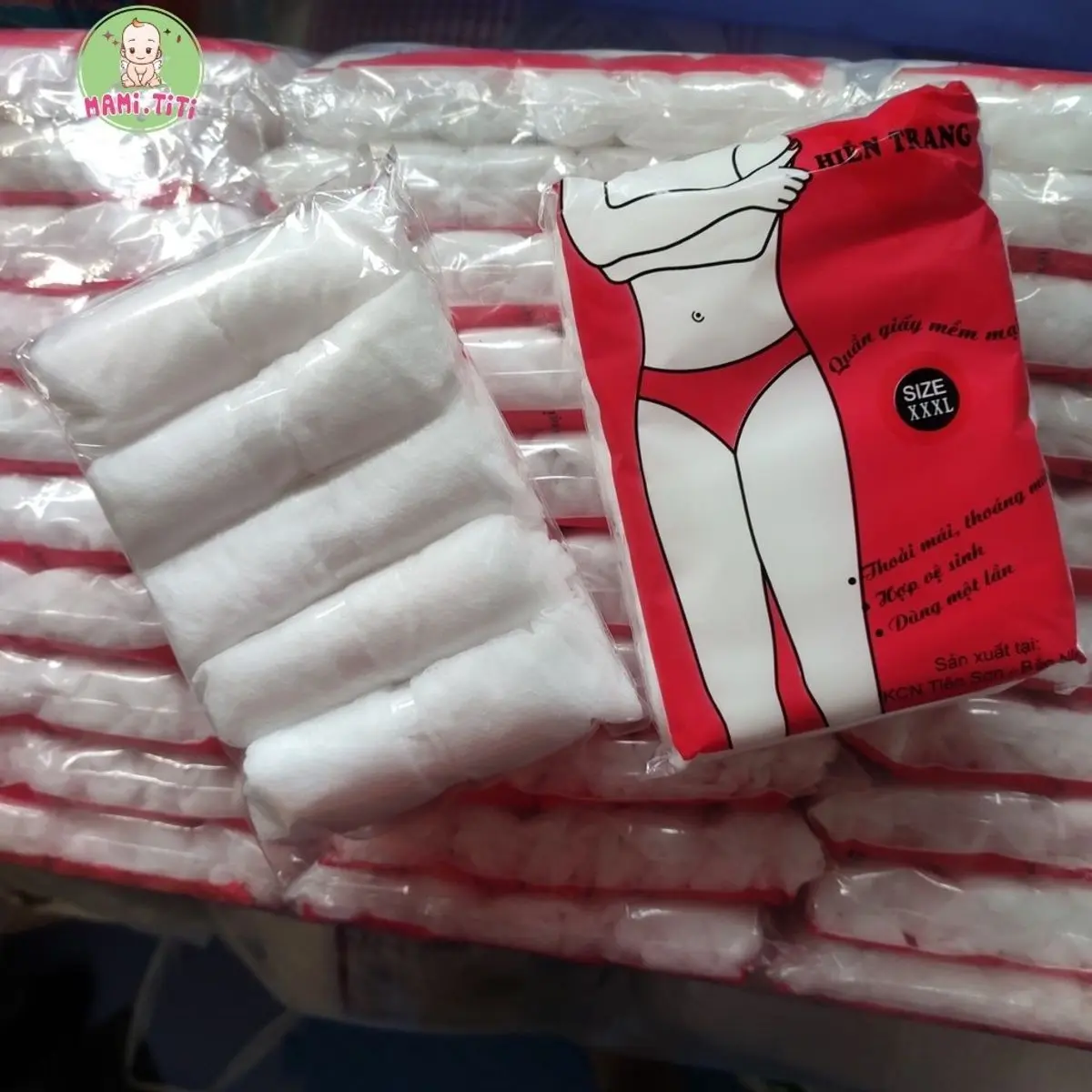 Quần lót giấy cho mẹ sau sinh, Set 5 quần lót giấy chính hãnġ Baby Hiền Trang