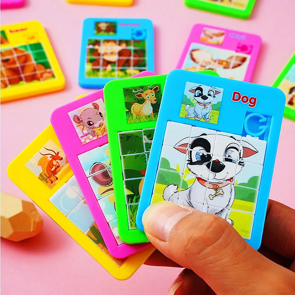 Animal Puzzle Game, 30pcs/set 16 Grid Puzzle Game, Party Gift for Teen, Friend, Family for Birthday, Festive & Party Supplies