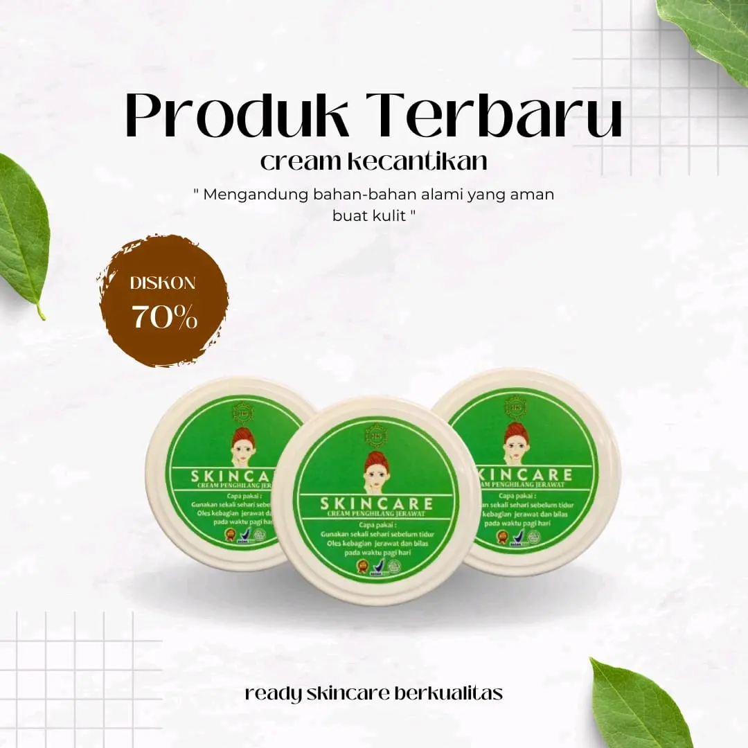 READY SKINCARE CREAM PENGHILANG JERAWAT, MEMUTIHKAN DALAM HITUNGAN HARI