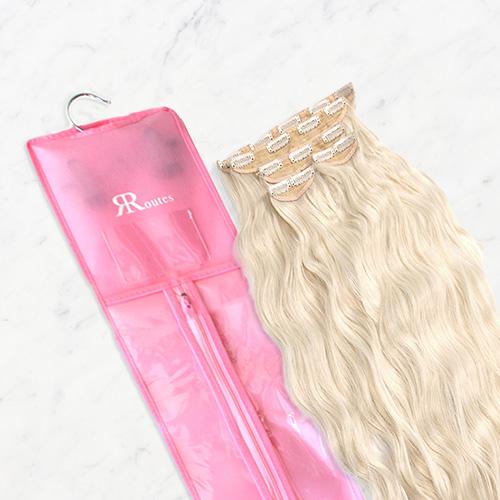 Routes Hair Extensions 22″ Straight Mega Mane Fibre Clip Ins 4