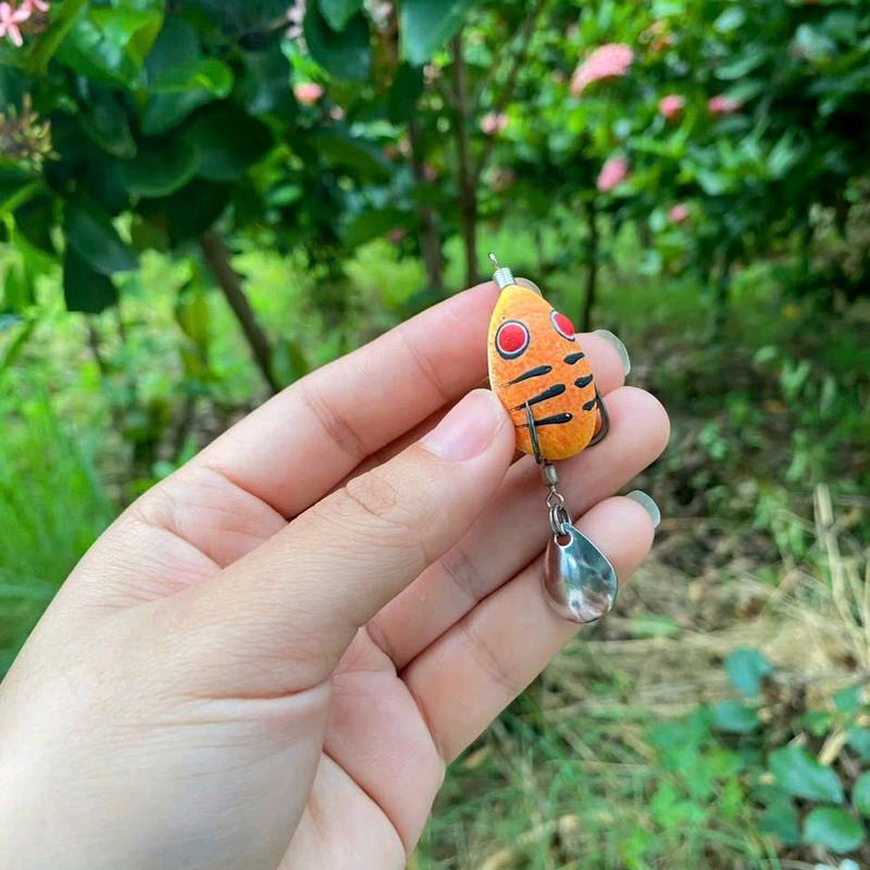 Nhái hơi VT1 mini 2.7 cm chì đúc 6.5 gam - Mua 2 tặng 1 -  lổi là đổi Bắt Cá - Câu Cá, Đi Câu 3