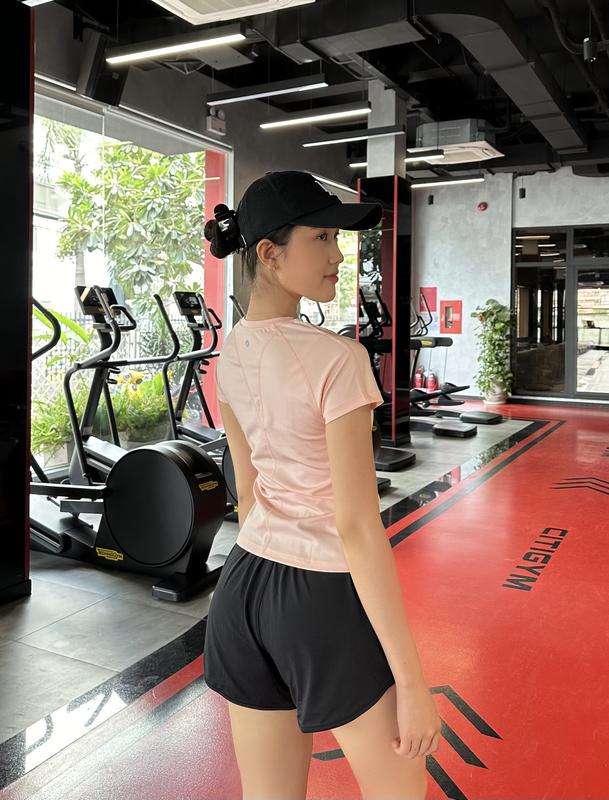 Áo Cộc Cổ Tròn MPG, 90 Degree Chất Liệu Thun Poly Tập Gym, Yoga, Aerobic Đường May 4 Kim 6 Chỉ ALITA Top Sport 7