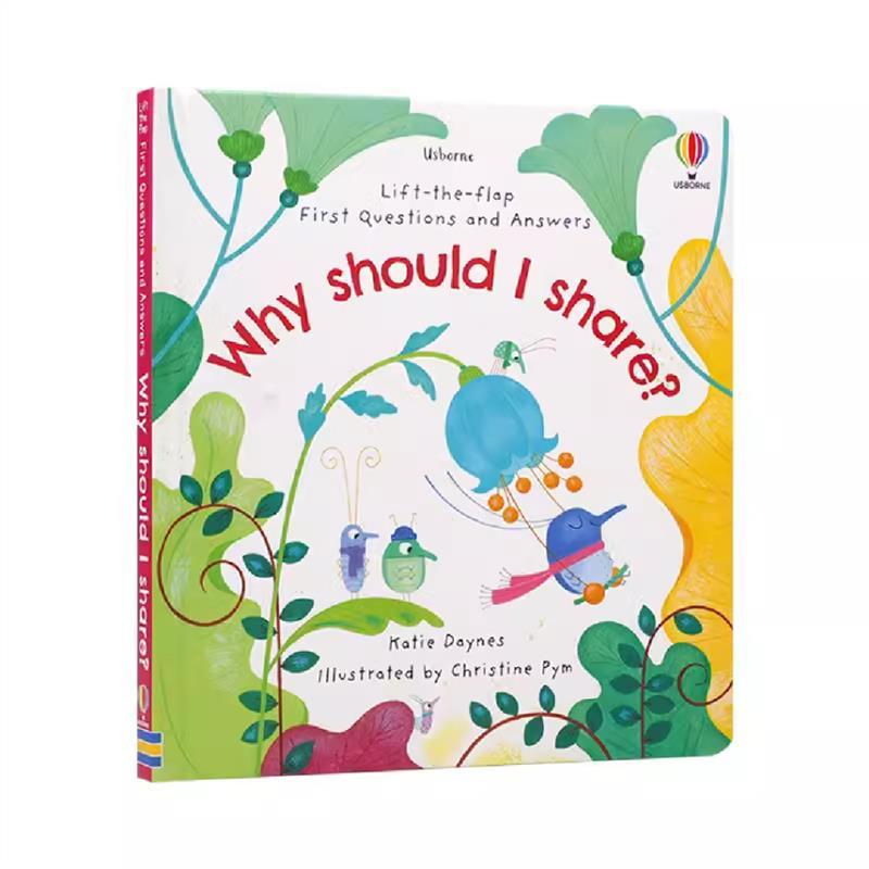 Original Product Usborne Lifttheflap First Questions & Answers Why Should I Share? Kids Books Children Books Board Book 0