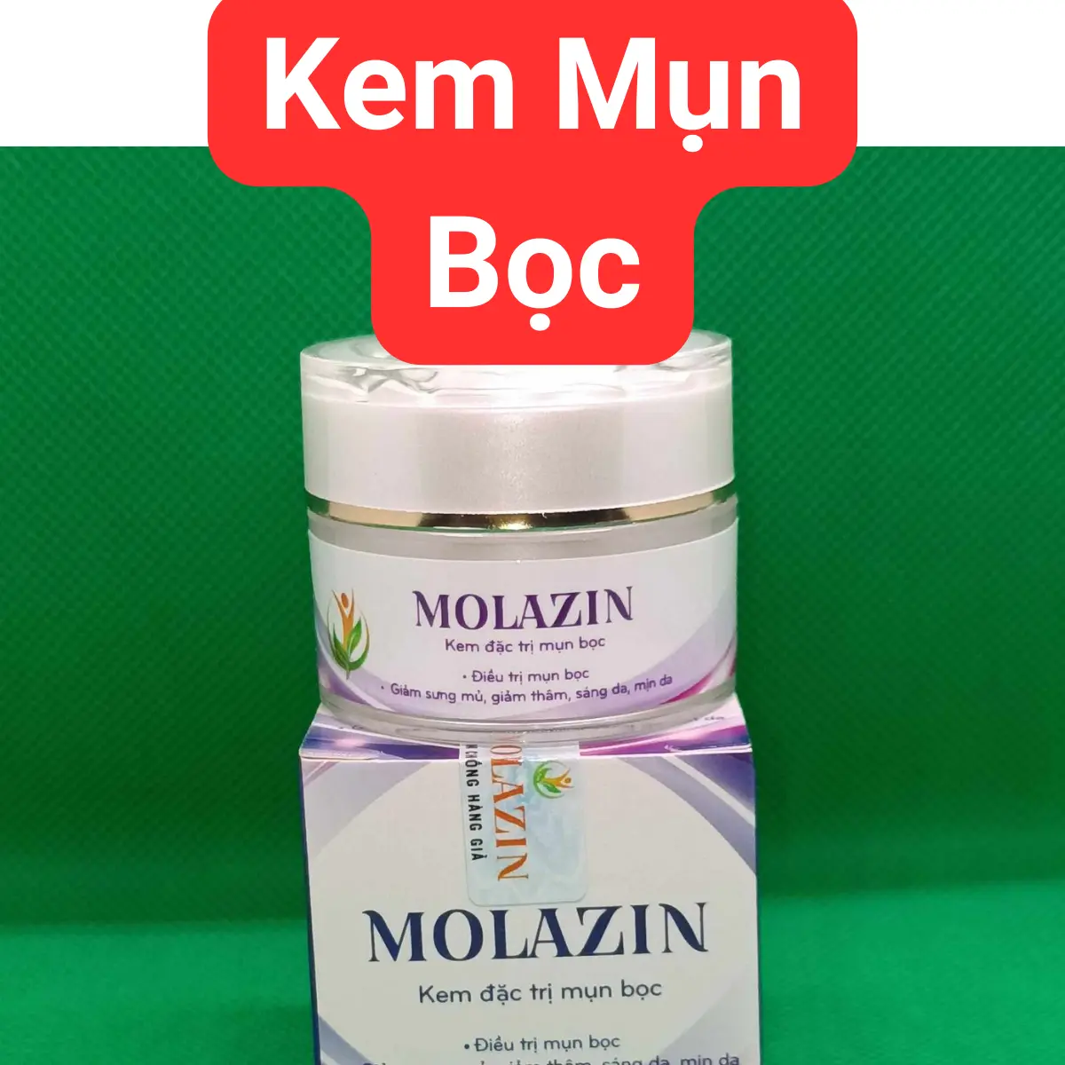Kem mụn viêm sưng bọc Molazin dành cho da mặt hiệu quả an toàn Skincare Làm Đẹp Da kem  chấm