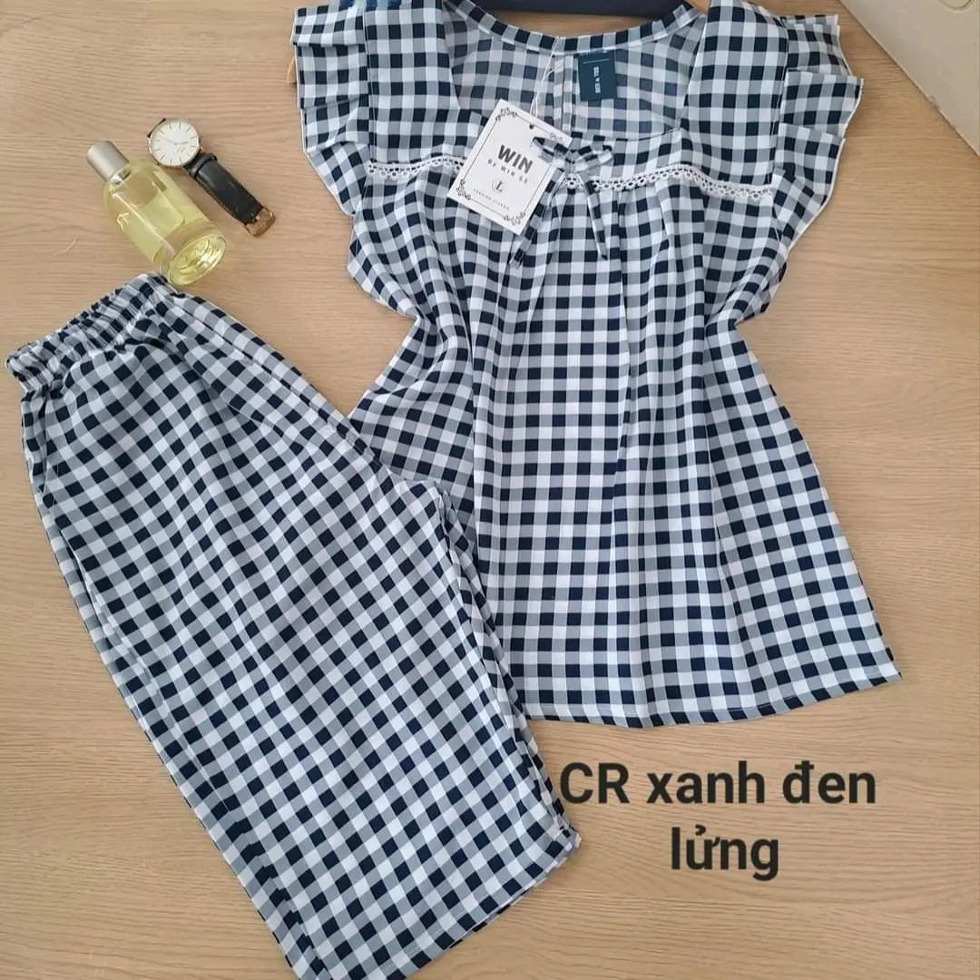 Đồ bộ quần lửng có túi vải lụa mềm, size từ 40 đến 90 ký