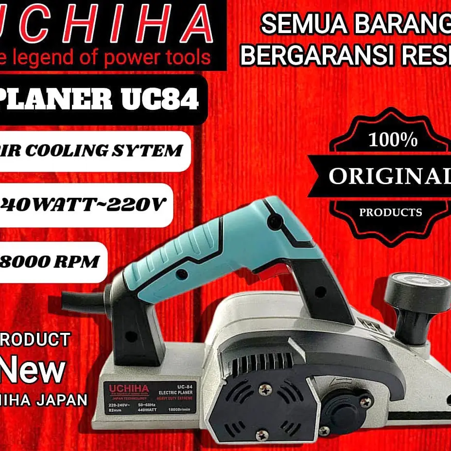 Mesin Planer Serut Pasah Ketam Pasrah Kayu Planner Uchiha Type UC84 Tertinggi Heavy Duty Japan
