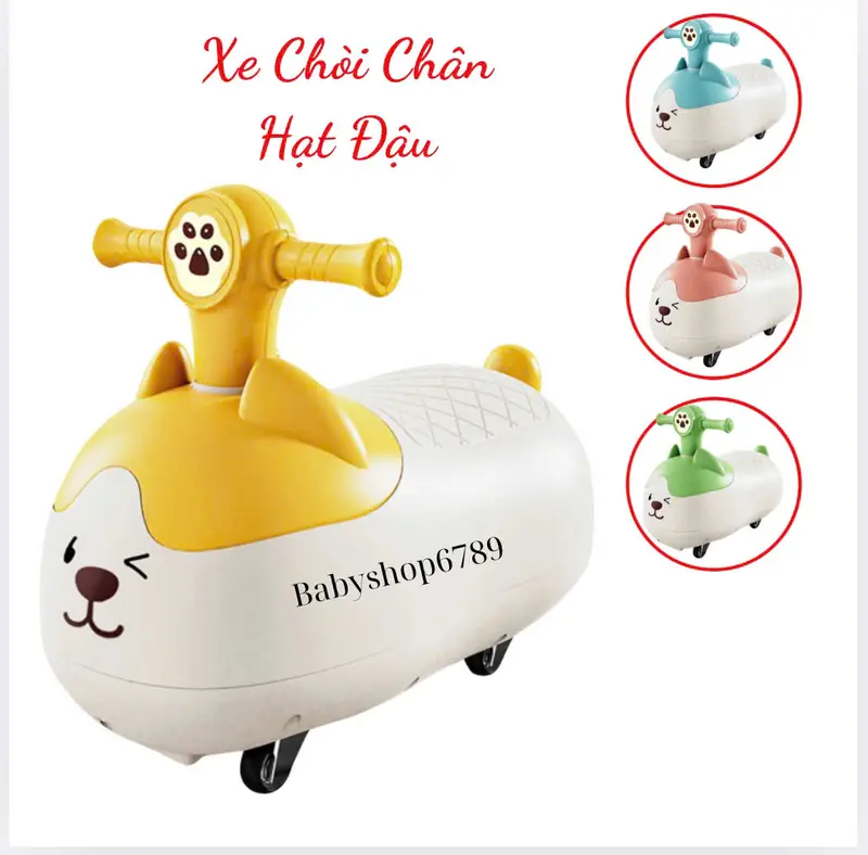 Xe Chòi Chân Hạt Đậu Phộng Có Đèn Nhạc Vui Nhộn Cho Bé 1 - 5 Tuổi Đồ Chơi đồ  đạp 0
