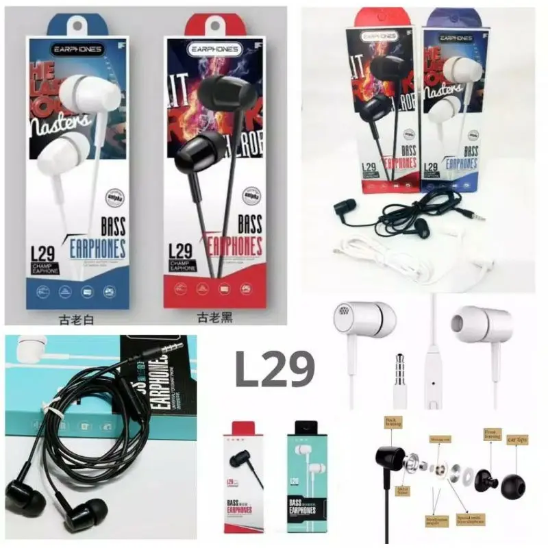 PROMO ADD Headset L29 L 29 Earphone Headphone Handsfree Super Extra Mega Power Bass In Ear Music Sport Stereo Selamat Berbelanja 2