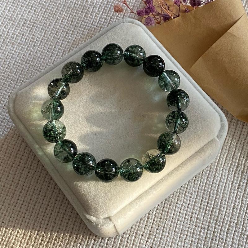  Vòng đá thạch anh ưu linh xanh 