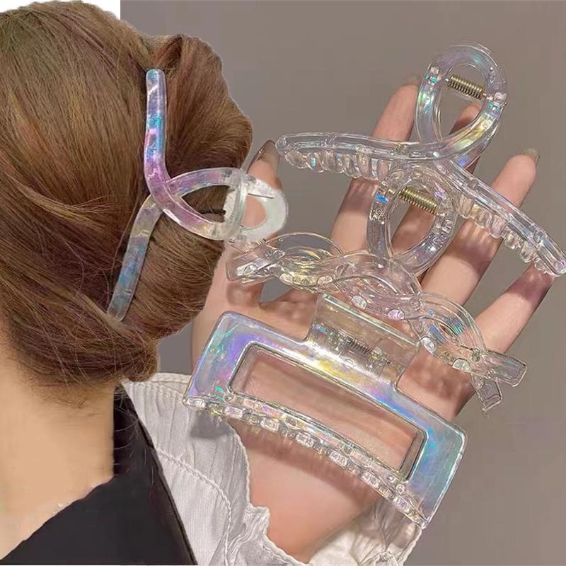 Klip rambut Korea besar untuk wanita, barret ketam untuk kanak-kanak ...