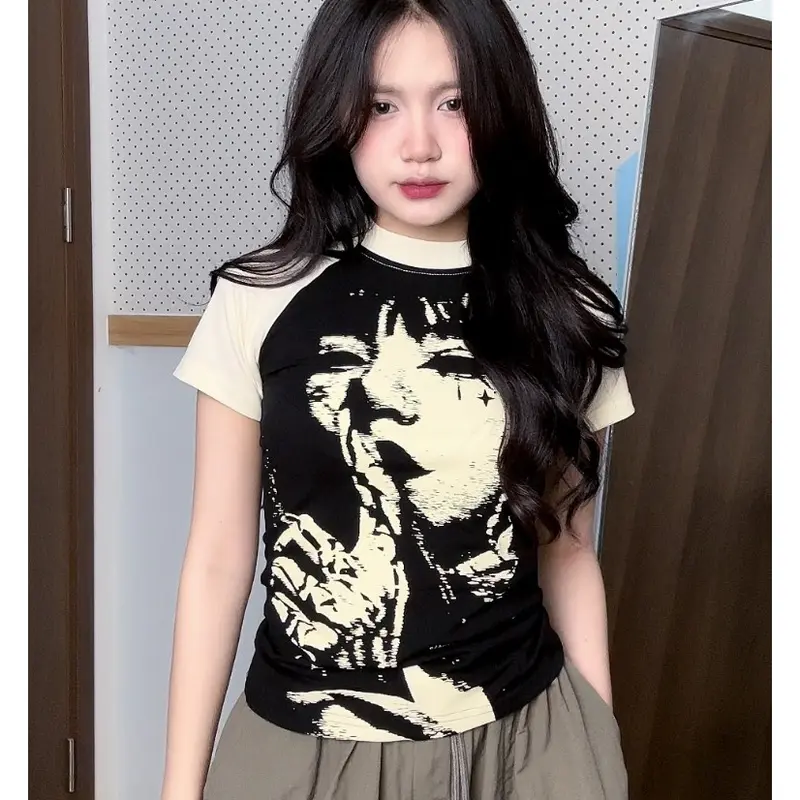Áo Thun Babytee Raglan Vasnava Shut up Cotton Nam Nữ Babytee Bodyfit Cổ Tròn Women Top nơ ở giữa aothun  basic 0