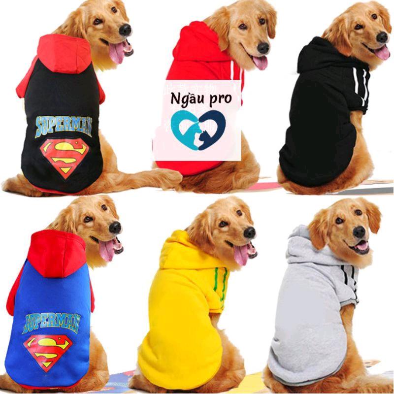  Áo cho chó thu đông - Quần áo chó mèo thú cưng GOLDEN SAMOYED ALASKA 2kg đến 40kg - Áo chó lớn loại to có mũ NGAUPET 