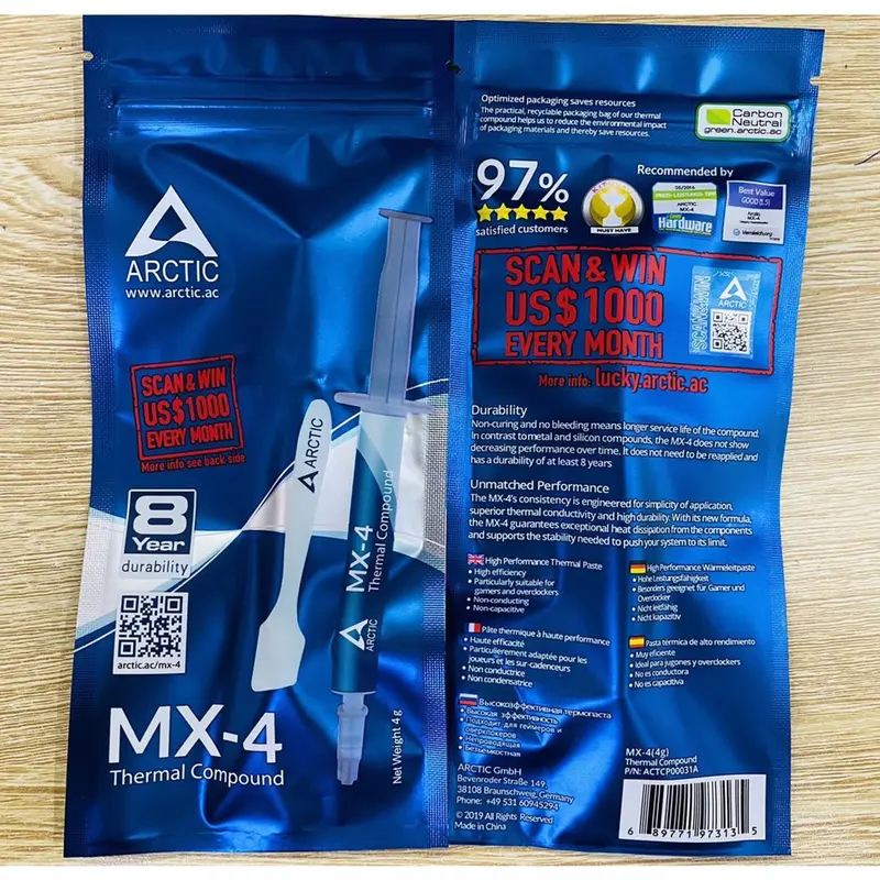 [Mã ELHA9 giảm 15% đơn 50K] Keo tản nhiệt Arctic MX5 - MX4 2g -4g 8g 20g 5