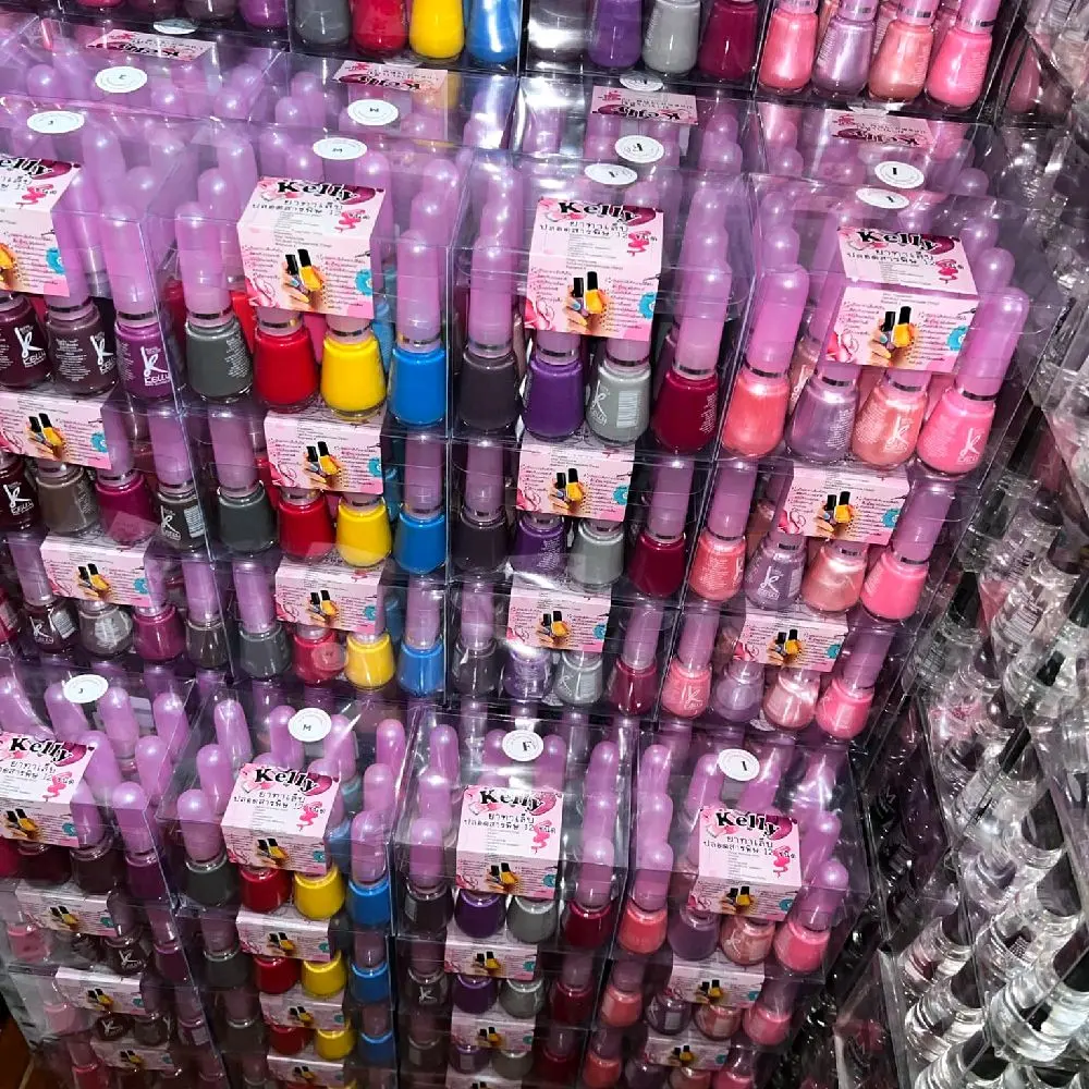 สีทาเล็บ ยกแพ็ค 12 ขวด สีสวยสีโทนแฟชั่นหลากสีให้เลือก