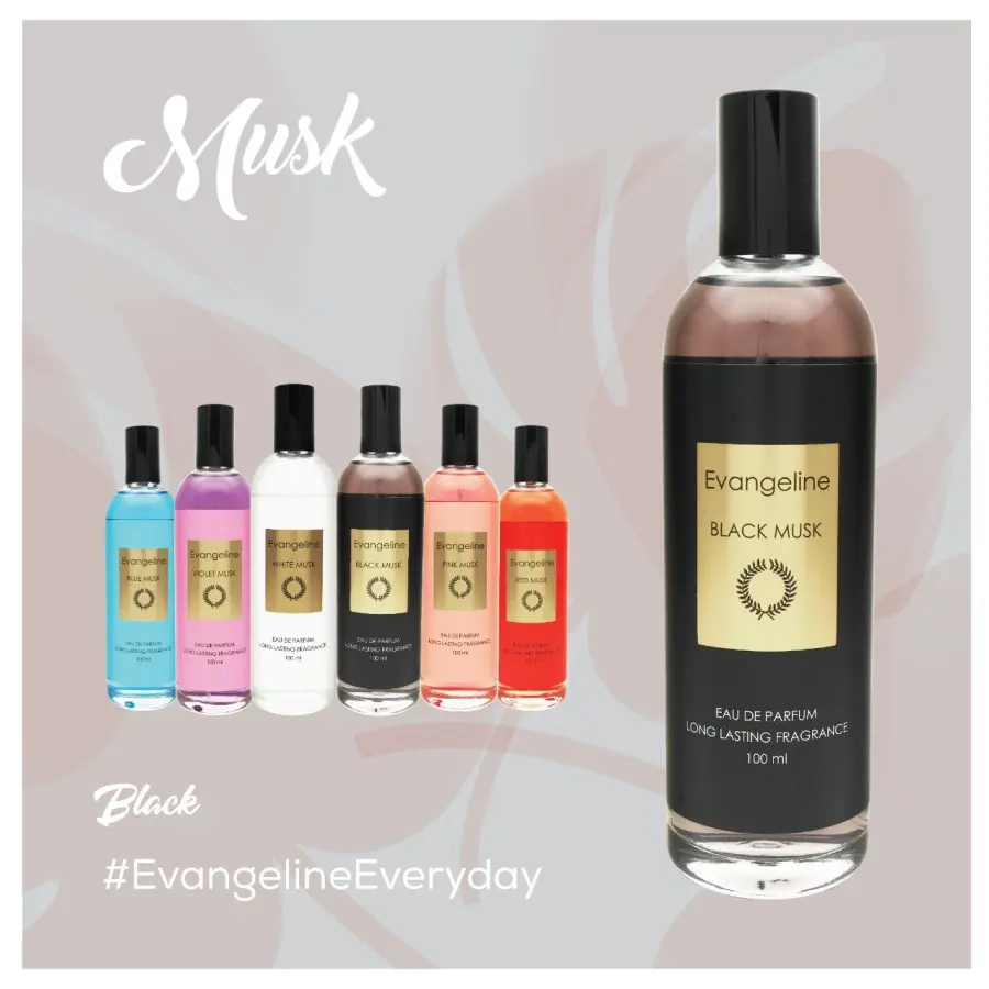 Evangeline Eau De PARFUM 100ml Musk Series Almond Black