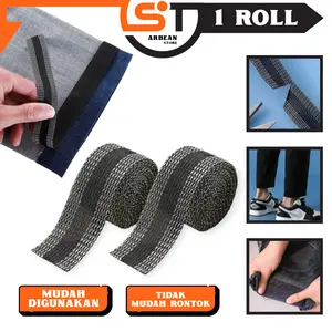 1ROLL Pemendek Celana Tanpa Jahit Panjang 1M Perlengkapan Menjahit Lem Jeans Self Adhesive A069