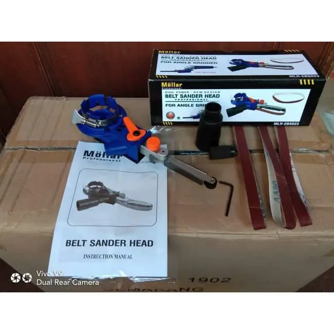 belt sander mesin gerinda 4" amplas coak kerok rumah pulley roller