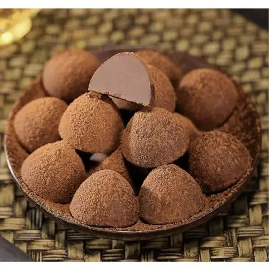 (Tặng kẹo hoa hồng) Socola Nama tươi, nama chocolate Truffle xô 80 viên Hảo Hạng 408g socola  valentine socola  hộp Food tình Ăn Vặt 2