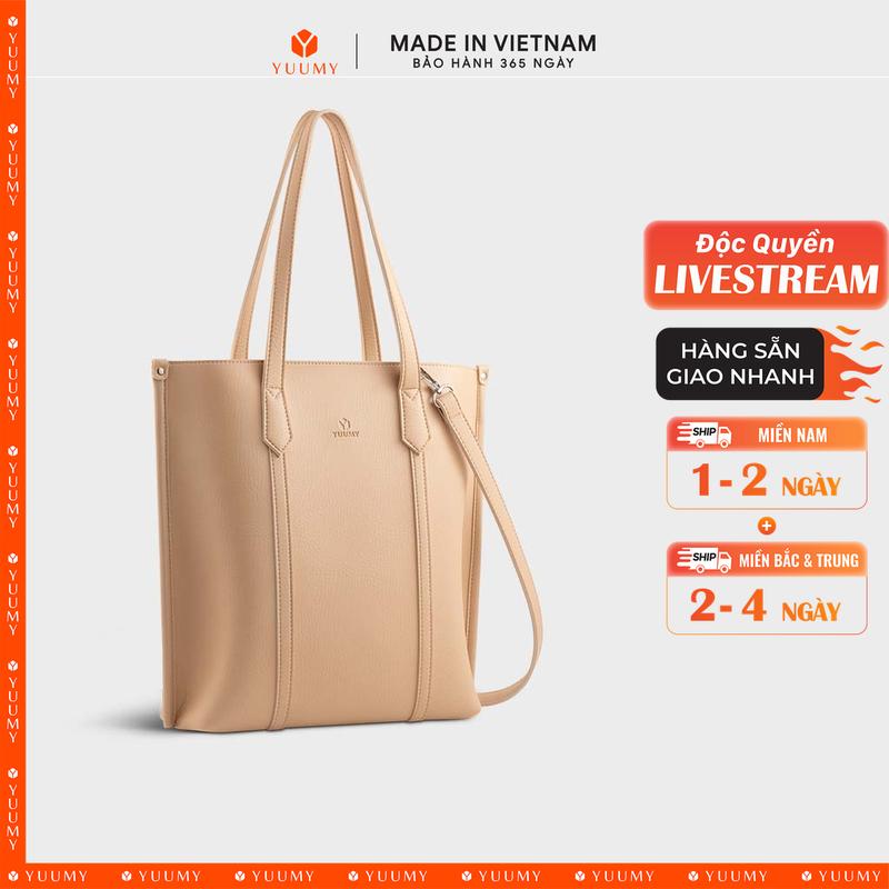   Độc Quyền Livestream  Túi Yuumy  Thời trang nữ công sở dáng đứng - Túi xách da Bergen YTX55  