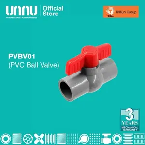 Ball Valve PVC Polos 1/2 inch UNNU PVBV01 Stop Kran