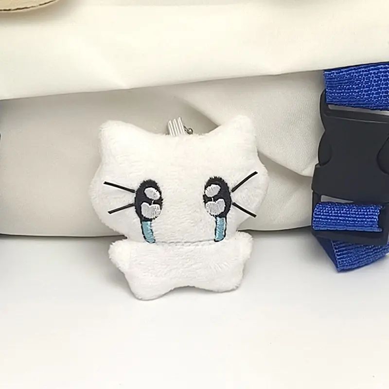 Bộ Tai Nghe Dễ Thương, Móc Chìa Khóa Cặp Đôi Mèo Con, Búp Bê Mèo Khóc Mini, Móc Khóa Nhồi Bông, Chó Hoạt Hình Và Mặt Dây Chuyền Túi Ong, Thích Hợp Để Đồ Trang Trí Ba Lô 8