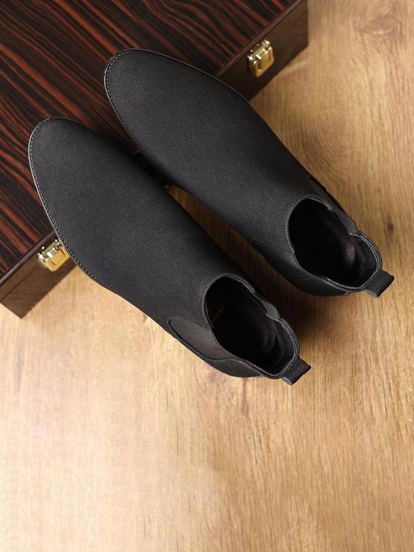 Men's Fashionable Solid Color Chelsea Boots, Casual Comfortable Ankle Boots for Daily Wear, Fashion Shoes for Party, Daily Clothing Decor 0