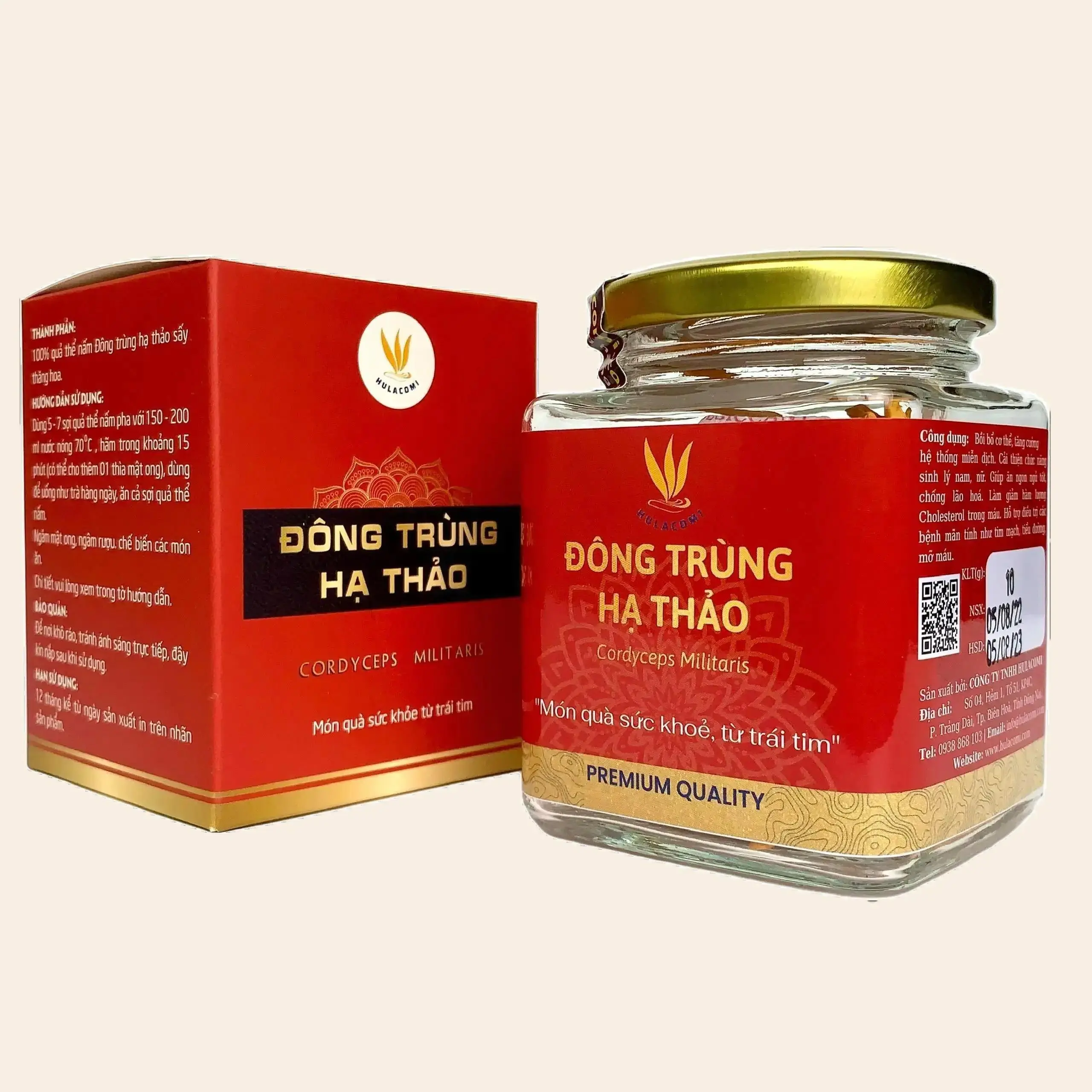 Đông trùng hạ thảo - Sấy thăng hoa - Hũ 10g