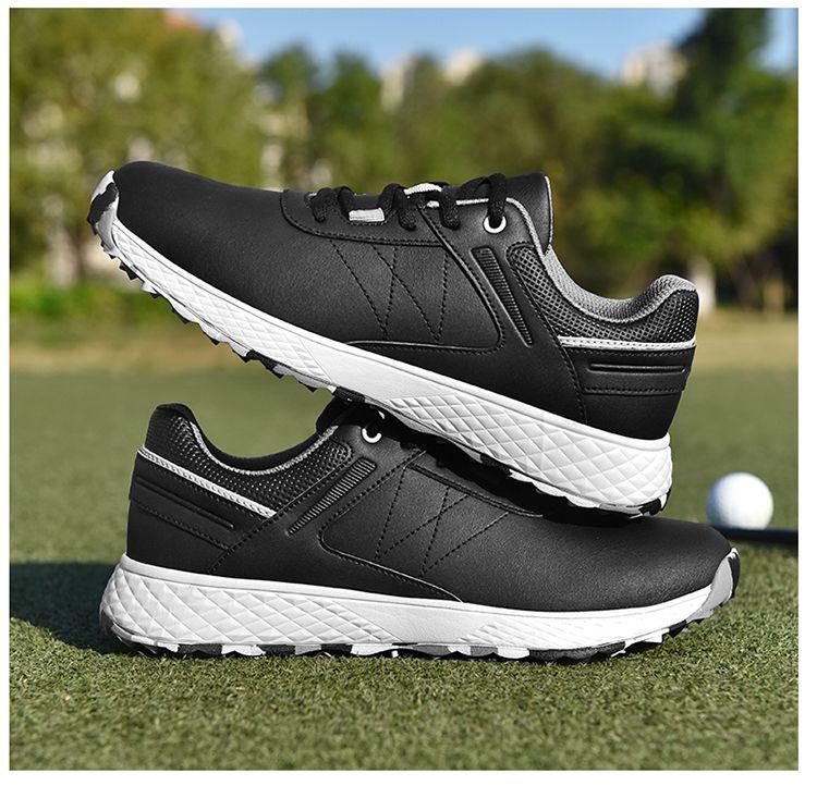 Product Introduction of New Golf Shoe Men and Women Couple Models White Shoes Fixed Studs Non-Slip Waterproof Professional Training Shoes Qx24025 31