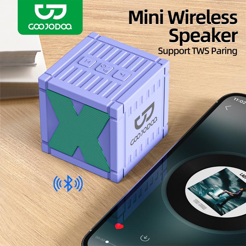 loa Bluetooth HIFI mini Goojodoq có chế độ kết nối nhanhTWS và thời gian lên tới 6-8h Củ Loa