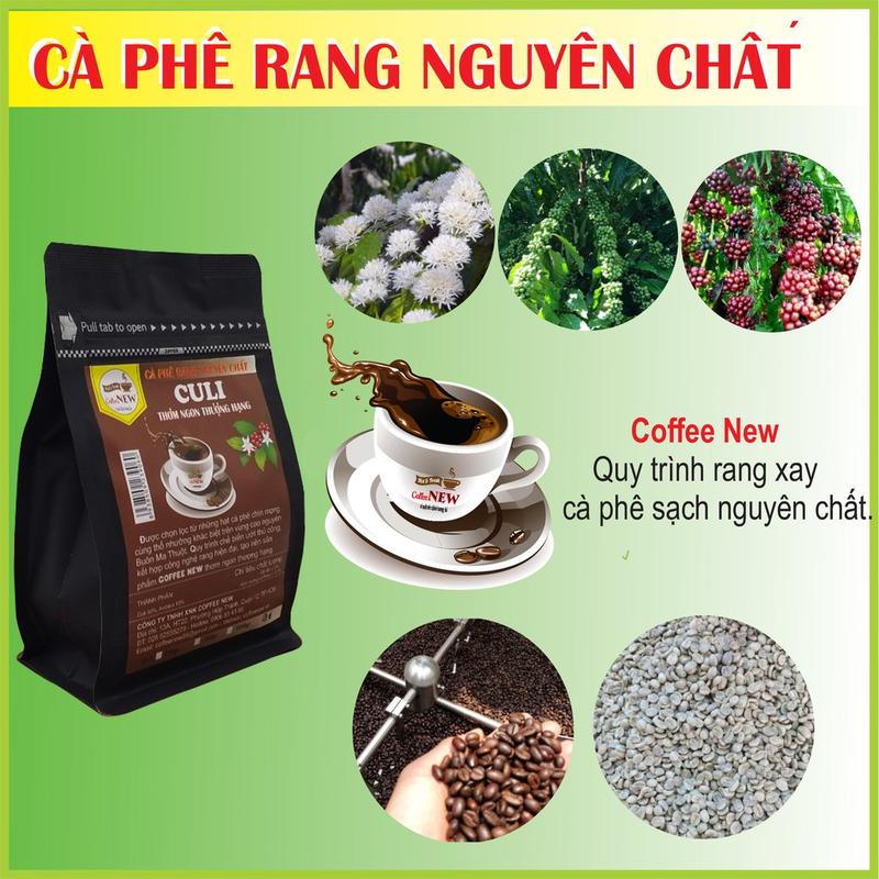 Cà Phê CULI - Hương Vị Mạnh Mẽ - Nguyên Chất - Thơm Nồng - Thể Chất Mạnh - Hậu Đậm, Vị Đắng - Pha Phin - Pha Máy - Gu Mạnh - Coffee New 2