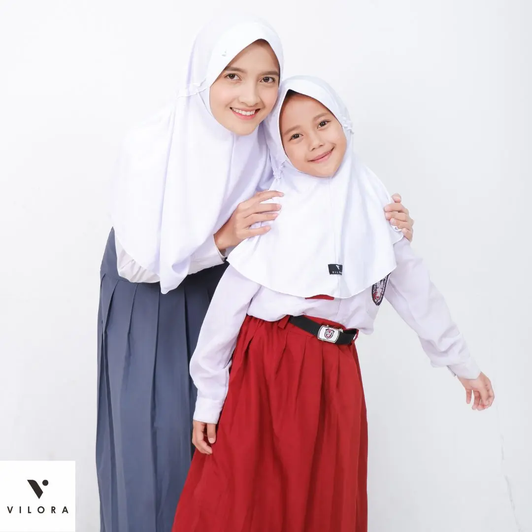 Kerudug Sekolah Vilora  sd smp sma