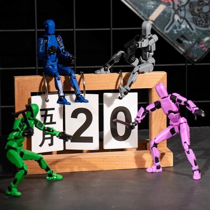 Bisa COD Dummy 13 Action Figure Articulated 3D Printed Statue Toys Kids Adults Parent-Children /Manekin 3D Movable Mannequin Dummy13 Mainan Pergeseran Bentuk Bergerak Multi-Sendi 6
