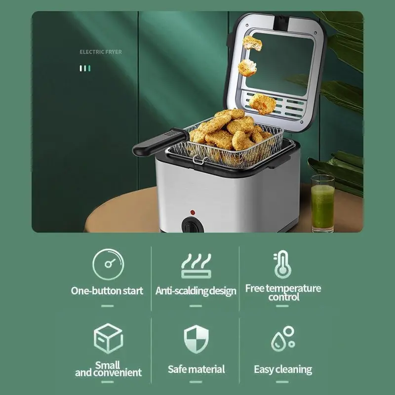 Penggorengan Listrik 2.5L / Alat Goreng Dalam Multifungsi / Mesin Ayam Goreng 2