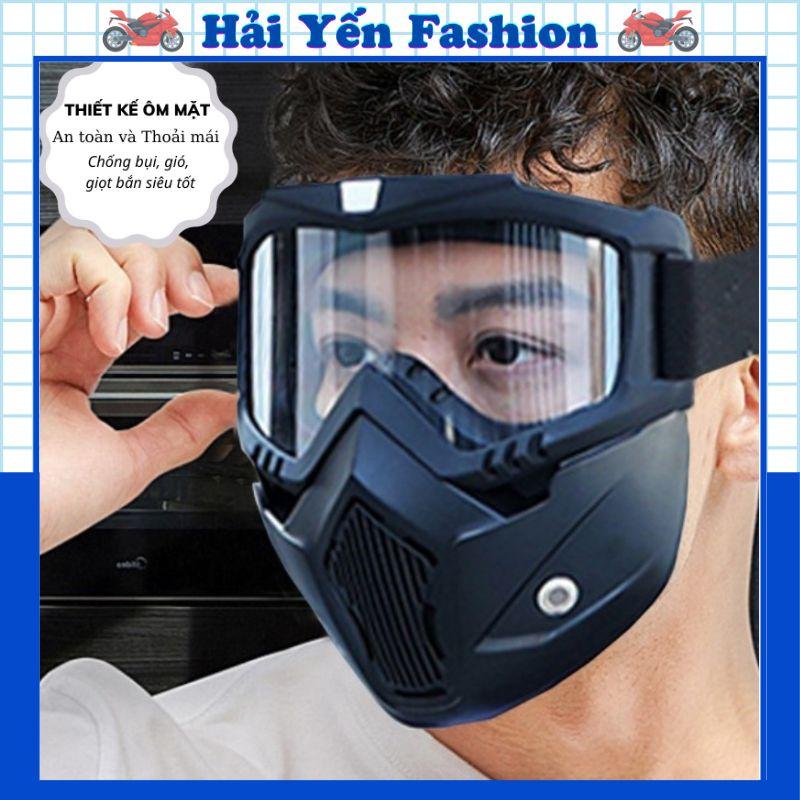 Kính Bảo Hộ Cao Cấp, Mặt Nạ Beon Dùng Cho Mũ 3/4 Cực Chất, Kính Chống Nắng, Mặt Nạ Bảo Hộ Tránh Đá Văng