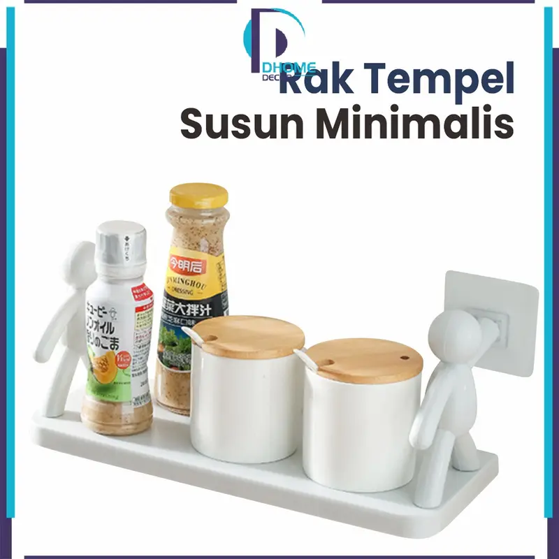 [COD] DH C440 Rak Tempel Susun Minimalis Hiasan Dinding Dapur Ambalan Gantung Multifungsi Dapat disesuaikan 8