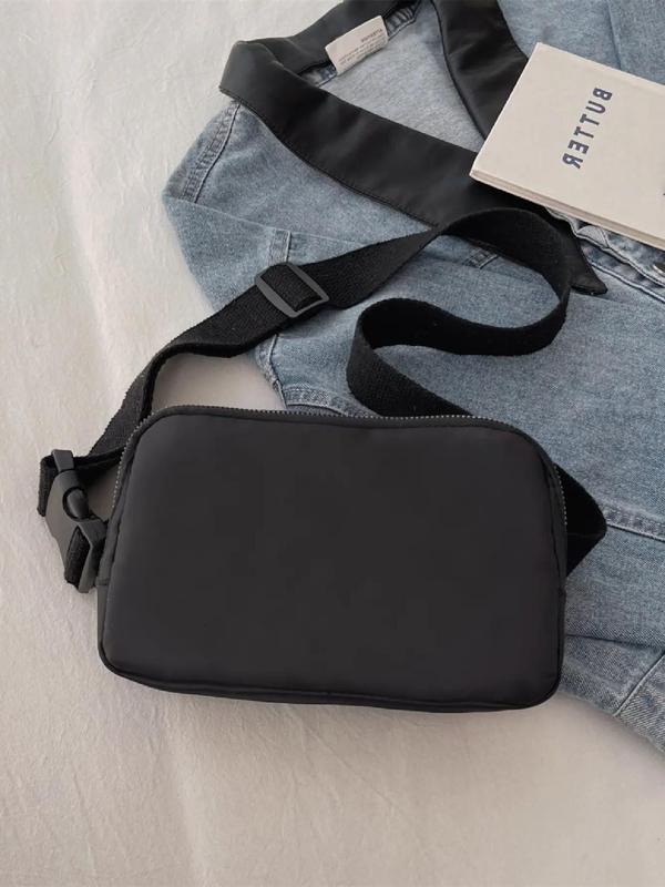 Women's Minimalist Casual Matching Plain Fanny Pack, 2025 New Fashionable Versatile Adjustable Design Fanny Pack for Daily Used, Simple All-match Bag for Women & Girls 8
