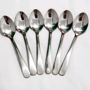 Sendok Teh Stainless Tebal isi 6pcs / Sendok Teh Kopi Stainless stell Polos / Tea Spoon Stainless Super Tebal