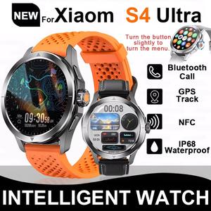 S4 Ultra Outdoor Compass Men Smart Watch 1.53-inch AMOLED Multiple Sports Modes NFC GPS For XIAOM Heart Rate Waterproof Bluetooth Call Smartwatchs