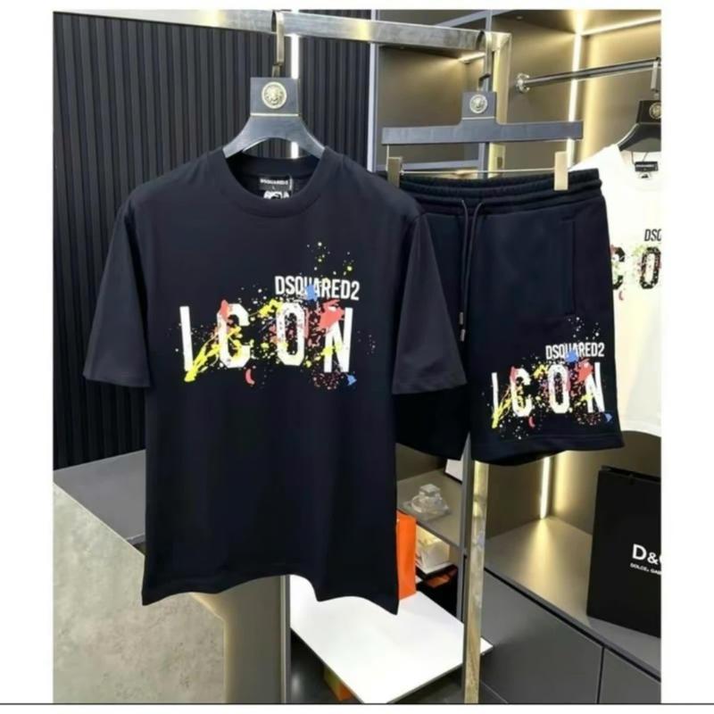 Bộ quần áo thun nam nữ D.S Q vẩy sơn 7 màu _ set quần áo thun nam nữ DSq chất liệu cotton poly cao cấp mềm mịn,thoáng mát co giãn 4 chiều 2 áo màu đen trắng hottrend 2024 4