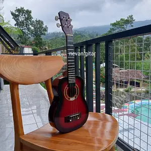 UKULELE SENAR 4,WARNA SUNBRUS,KENCRUNG, GITAR MINI Kayu