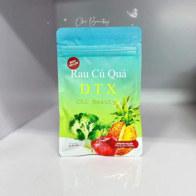  Viên Uống Rau Củ Quả Thái Lan - Gói 60 Viên Cung Cấp Chất Xơ Vitamin - Chi Beauty 