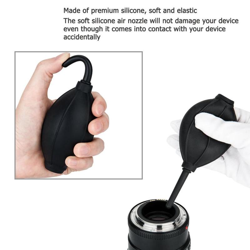 JJC Soft & Elastic Nozzle Air Blower, Blaster Cleaner for DSLR Camera CCD CMOS Sensor, Lens Filter LCD Computer Motherboard Chips PC Internal SSD Graphics Cards Video Card Fan Glasses Alcohol Ink Tool 3