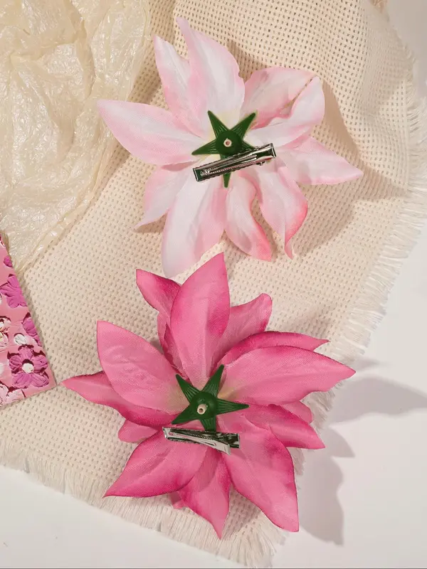 Vintage Flower Design Hair Clips, Elegant Hair Accessories for Women & Girls, Minimalist Headwear Suitable for Thick Hair 4