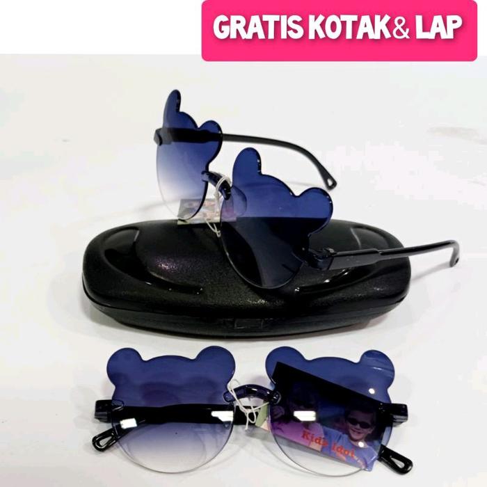 Gambar Kacamata hitam anak perempuan sunglasses model mickey minnie hitam pink ungu keren lucu cantik dari Keinka deShop Kota Bandung 5 Tokopedia