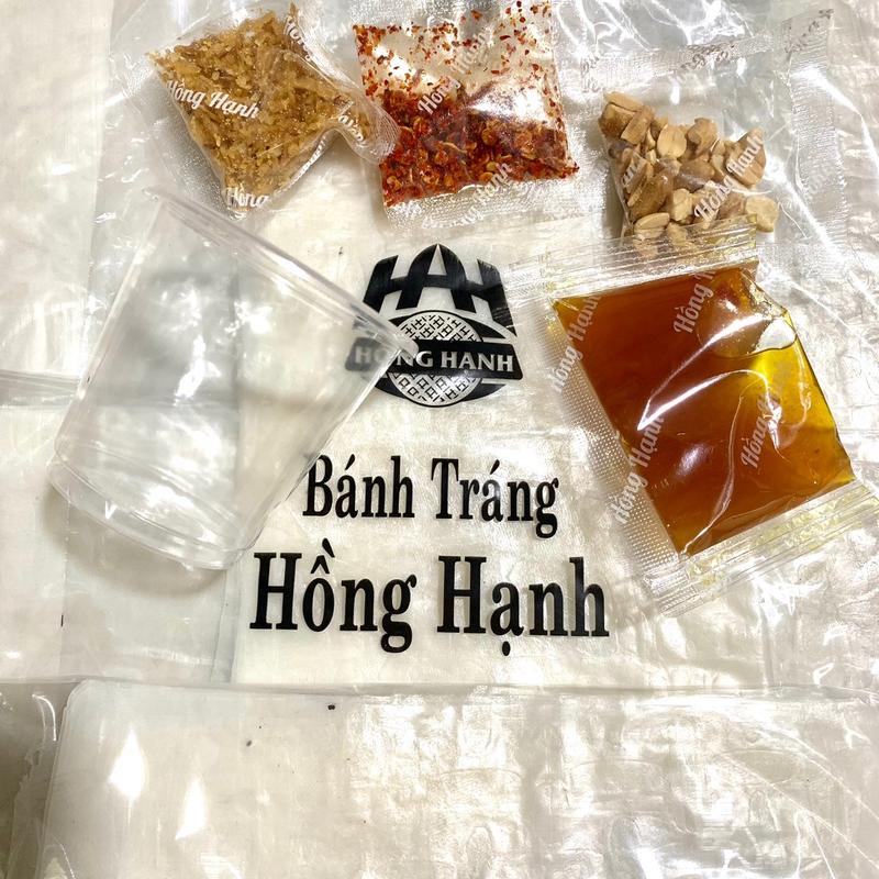 10bịch bánh tráng chấm sốt me Hồng Hạnh chua ngọt