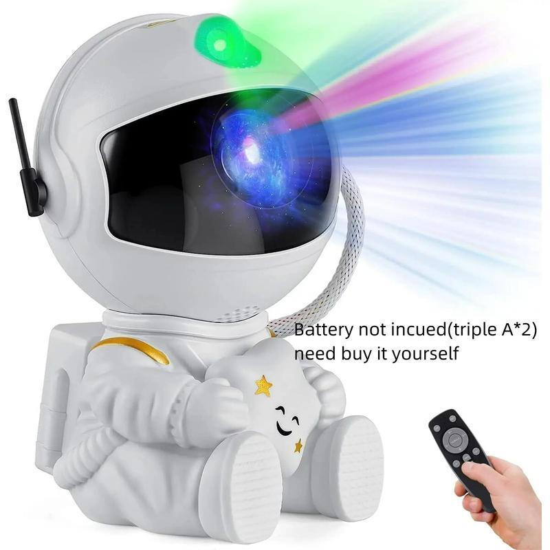 Projector Night Light, Astronaut Shape Design Starry Sky Projector Lamp with Remote Control, USB Plug-in Decorative Light for Bedroom, Car, Home, Party 6