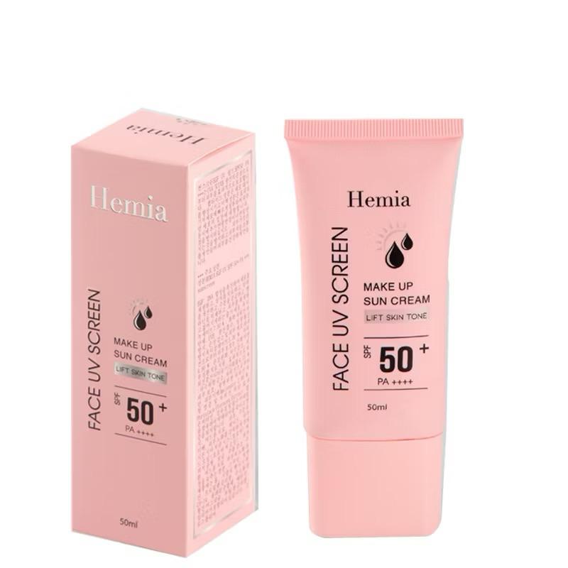 Kem chống nắng Hemia nâng tông chống nắng spf50 Kiềm dầu 0