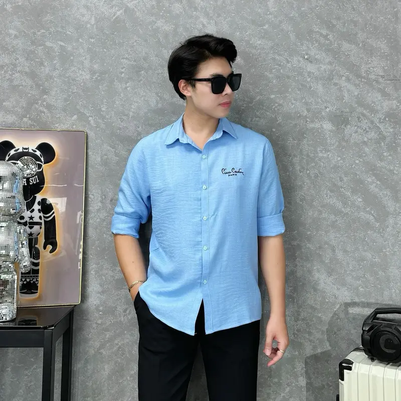 Sơ mi nam dài tay đũi vân mây-SBG, thời trang nam - Nữ, Women 2