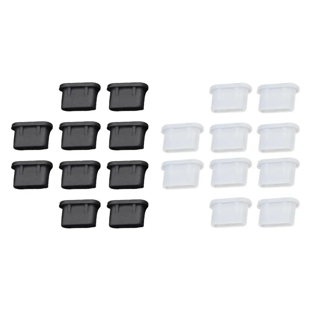 10 Pieces USB C Dust Plugs Waterproof Easy to Use Silicone Type C Charging Port Protectors for Electronic Devices Laptop Phone